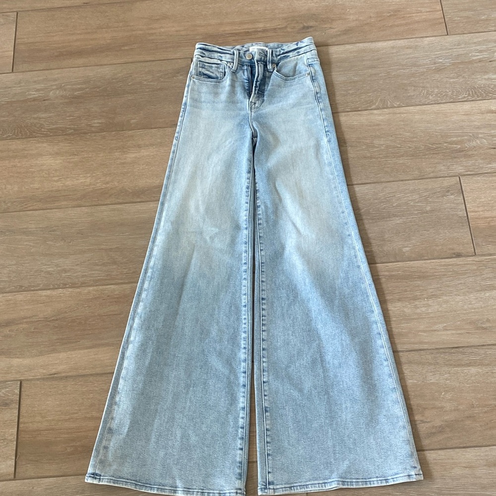 Good American Good Waist Palazzo Jeans